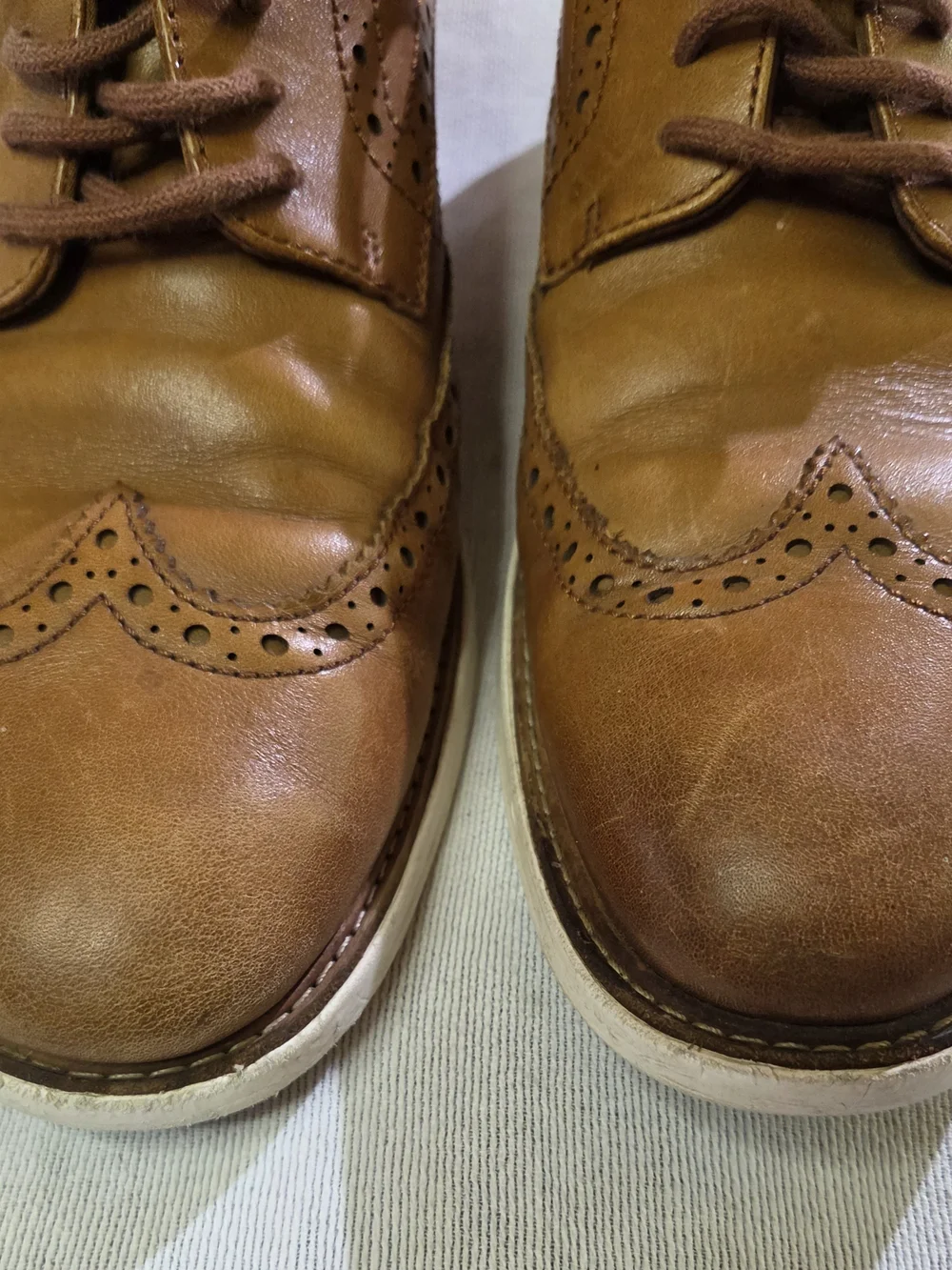 Cole Haan Men's GrandEvølution Wingtip Oxford British Tan Style 10.5M